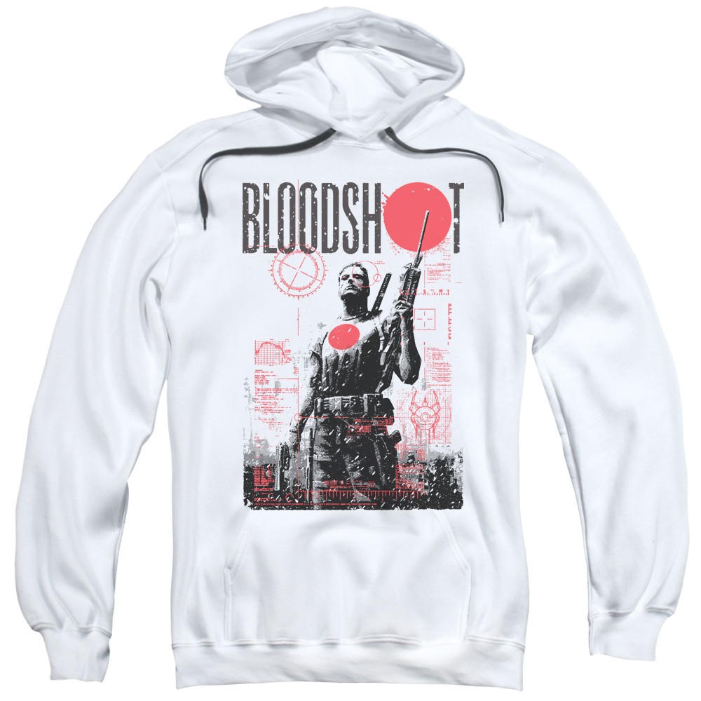 BLOODSHOT/DEATH BY TECH - ADULT PULL-OVER HOODIE