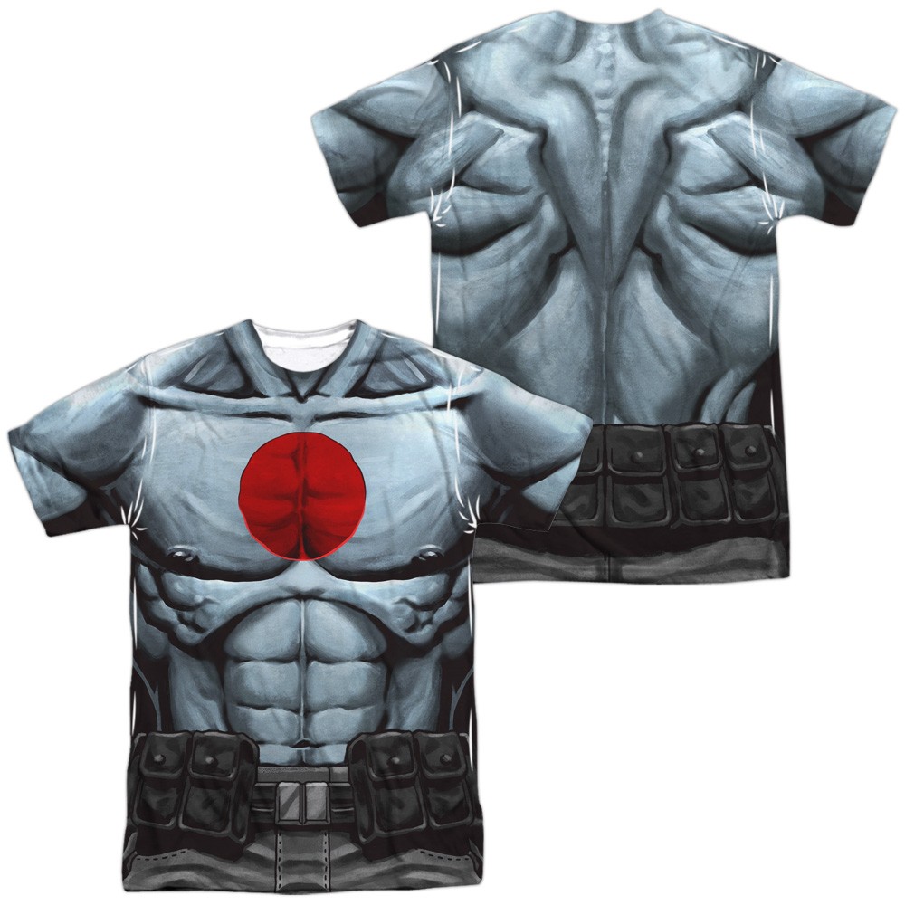 BLOODSHOT/SHIRTLESS (FRONT/BACK PRINT) - ADULT REGULAR FIT SHORT SLEEVE 100% POLY - Sublimation