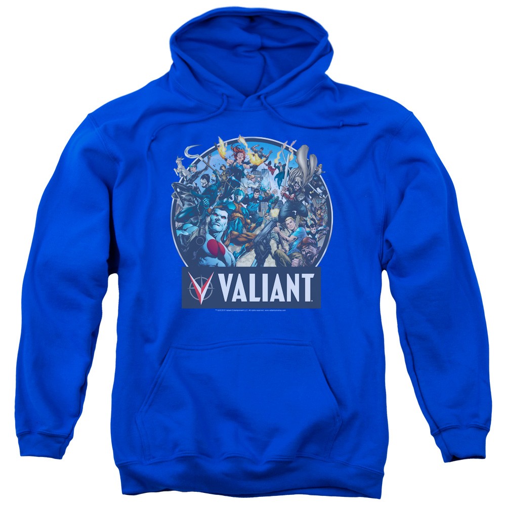 VALIANT/READY FOR ACTION - ADULT PULL-OVER HOODIE