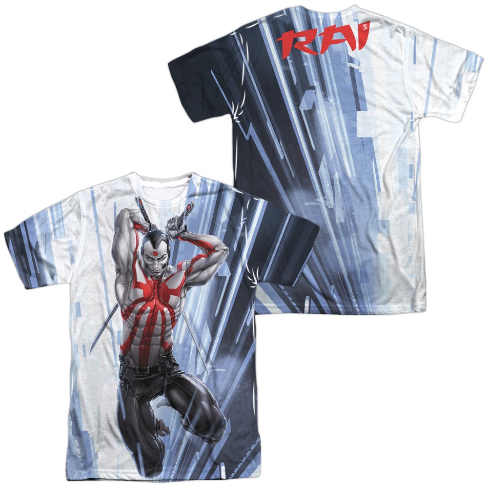 RAI/CYBER JUMP (FRONT/BACK PRINT) - ADULT REGULAR FIT SHORT SLEEVE 100% POLY - Sublimation