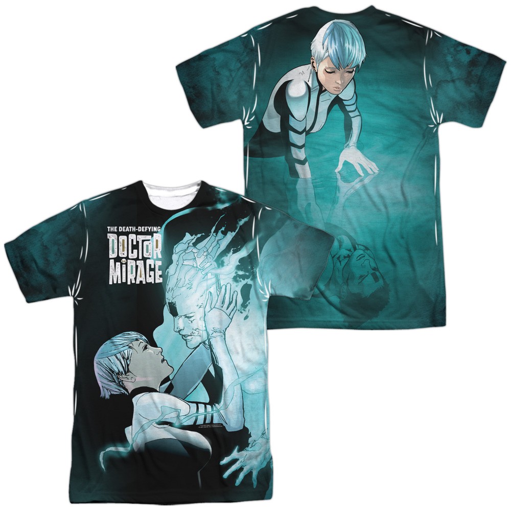 DOCTOR MIRAGE/CONNECTING (FRONT/BACK PRINT) - ADULT REGULAR FIT SHORT SLEEVE 100% POLY - Sublimation