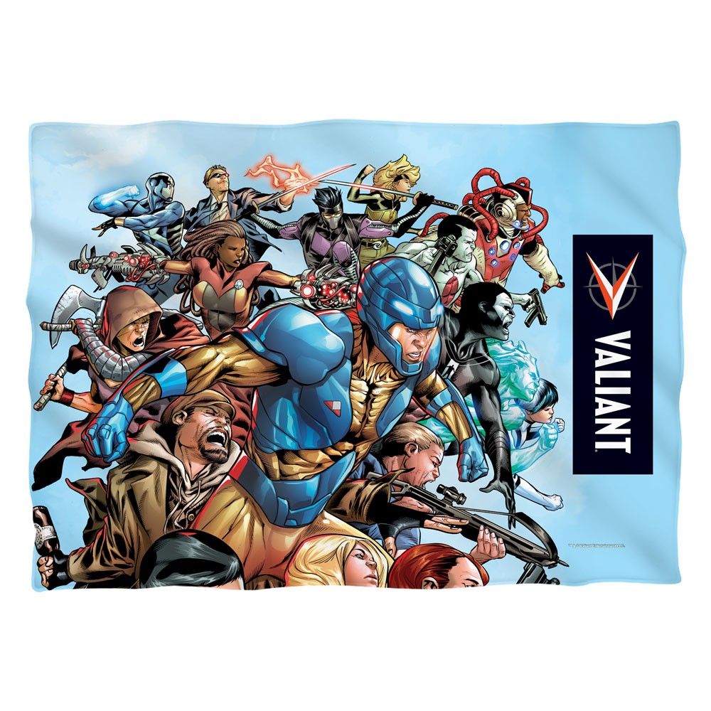 VALIANT/GROUP ATTACK (FRONT/BACK PRINT) - PILLOW CASE - ONE SIZE