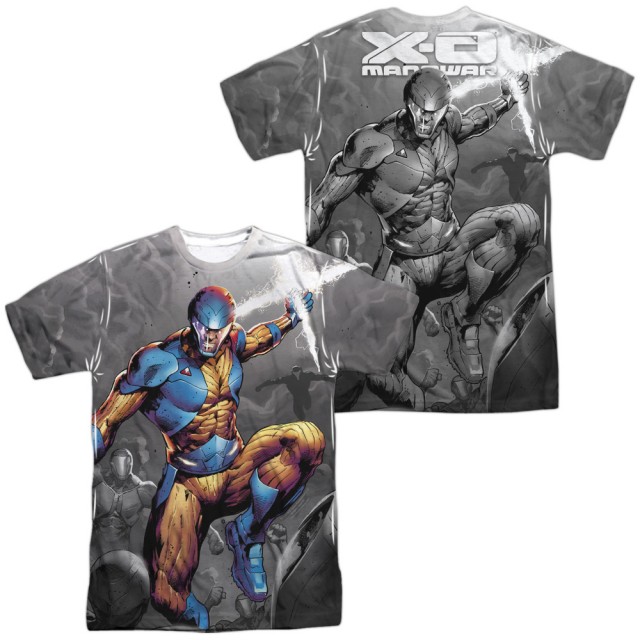 X-O MANOWAR/WARMONGER (FRONT/BACK PRINT) - ADULT REGULAR FIT SHORT SLEEVE 100% POLY - Sublimation